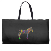 Trending Rainbow Zebra Striped Horse In Sunglasses Weekender Totes | Artistshot