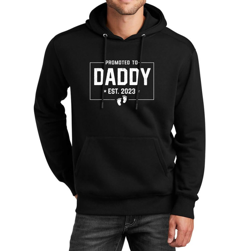 Promoted To Daddy Est. 2023 New Daddy Expect Baby Christmas Unisex Hoodie | Artistshot