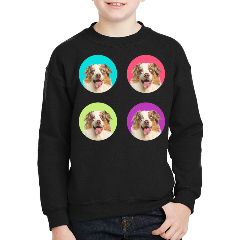 Australian Shepherd T  Shirtcute Australian Shepherd Dog Color Funny A Youth Sweatshirt by jaylinjakubowski852 | Artistshot