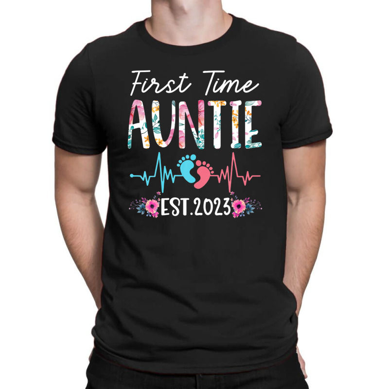 First Time Auntie 2023 Mothers Day Christmas Soon To Be Mom T-shirt | Artistshot