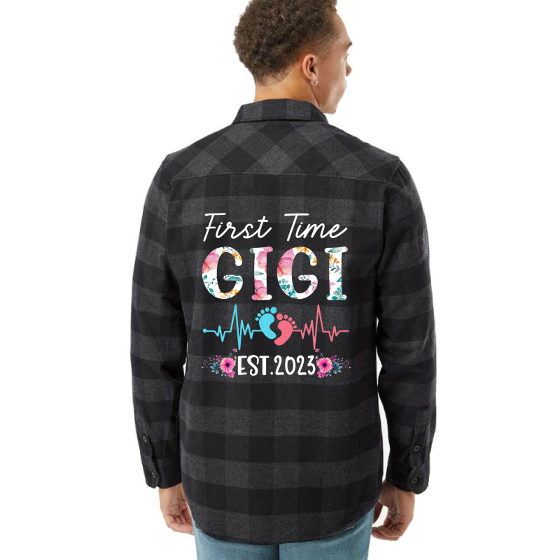 First Time Gigi 2023 Mothers Day Christmas Soon To Be Mom Flannel Shirt | Artistshot