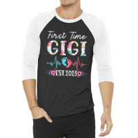 First Time Gigi 2023 Mothers Day Christmas Soon To Be Mom 3/4 Sleeve Shirt | Artistshot