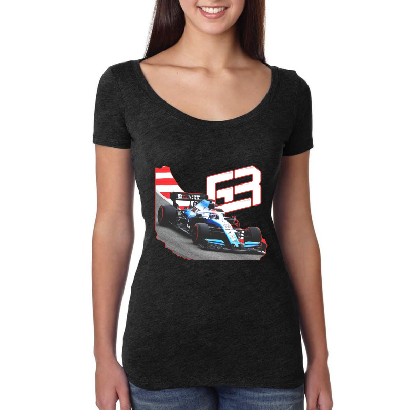 Racing Russell Kubica 2019 Women's Triblend Scoop T-shirt by butepolu880811 | Artistshot