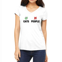 Cats Yes, People No Women's V-neck T-shirt | Artistshot