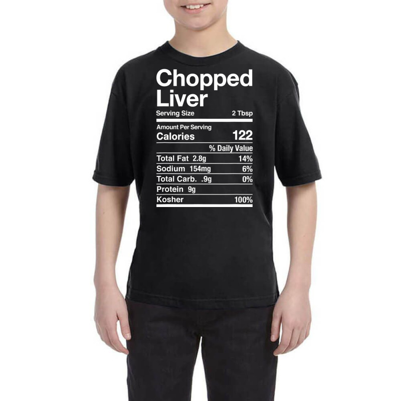 Chopped Liver Nutrition Facts Jewish Kosher Food Hanukkah Youth Tee | Artistshot