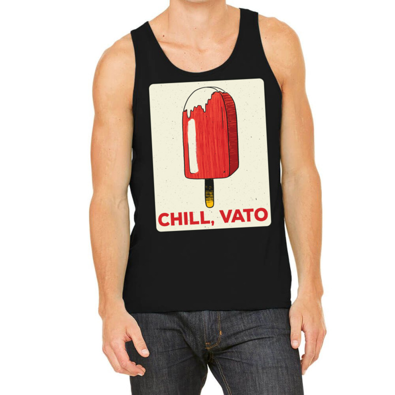 Vintage Paleta Popsicle Chill Vato Spanglish Latin Slang Tank Top by EdieTiffany | Artistshot