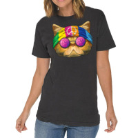 Hippie Exotic Shorthair Love Peace Sign 70s Hippie Cat Vintage T-shirt | Artistshot