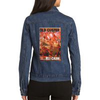 Old Custer A Novel By Eli Cash Ladies Denim Jacket | Artistshot