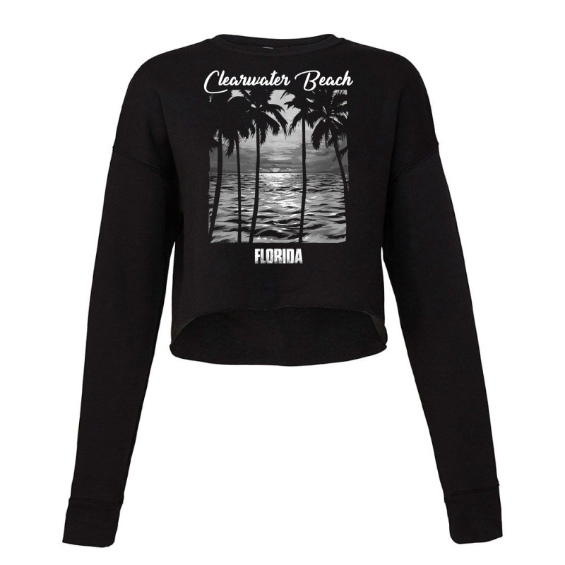 Clearwater Beach Souvenir  Florida Reminder Cropped Sweater by SandraMarianela | Artistshot