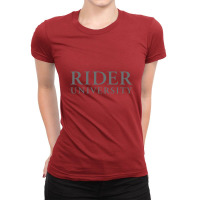 Rider University Ladies Fitted T-shirt | Artistshot