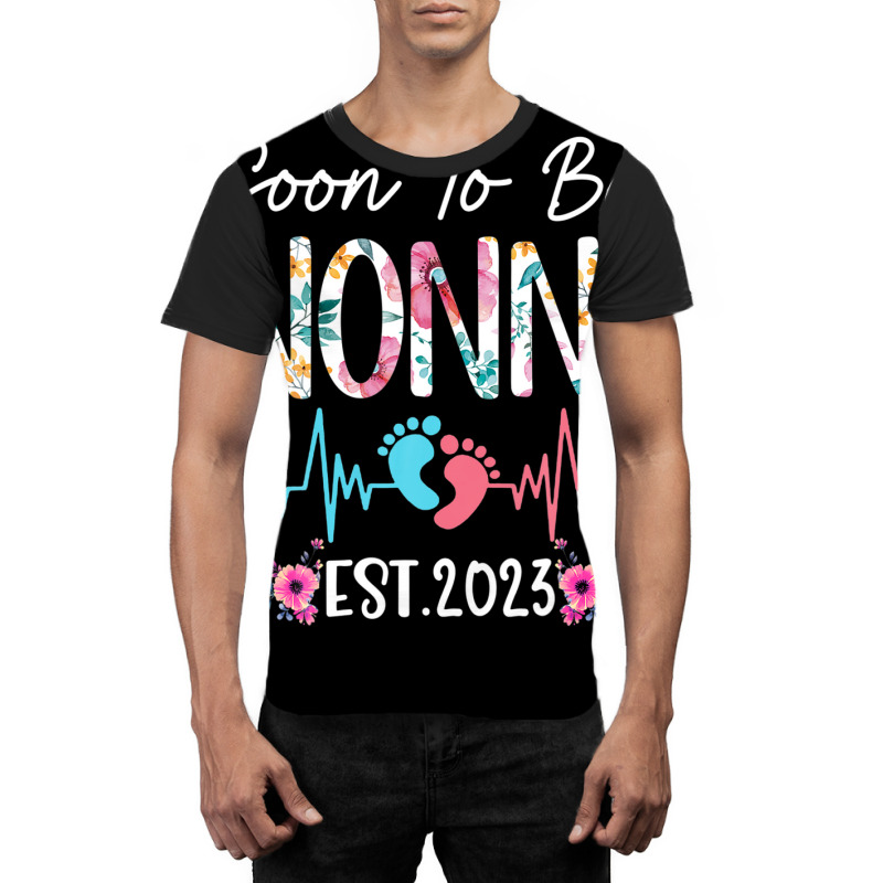 Soon To Be Nonni 2023 Mothers Day Christmas First Time Mom Graphic T-shirt | Artistshot