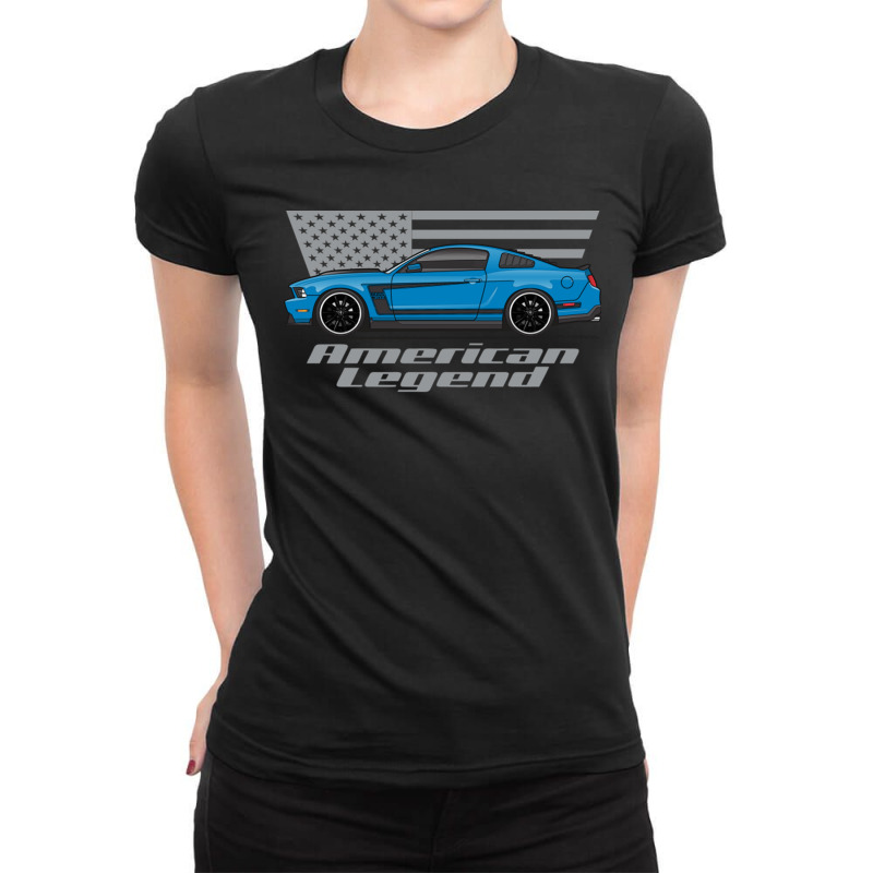 American Legend Grabber Blue Five Ladies Fitted T-Shirt by StefanyIveson | Artistshot