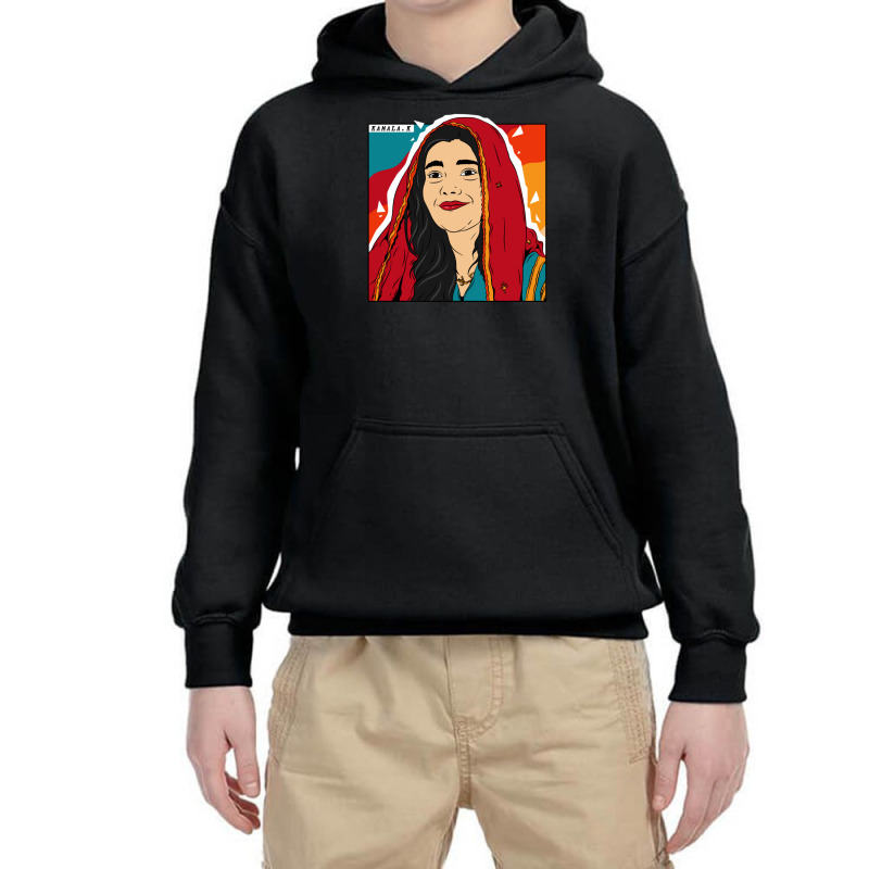 Kamala Cosmic Power - Superhero Without Mask Youth Hoodie | Artistshot