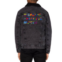 Latin America Culture Gift National Hispanic Heritage Month Unisex Sherpa-lined Denim Jacket | Artistshot