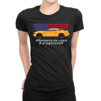 American Legend Orange Five Ladies Fitted T-shirt | Artistshot