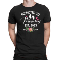 Promoted To Mommy Est 2023 Soon To Be Mom Flower T-shirt | Artistshot