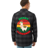 Trending Merry Llamamas-zmhjk Flannel Shirt | Artistshot