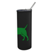 Green Christmas Dog Skinny Tumbler | Artistshot