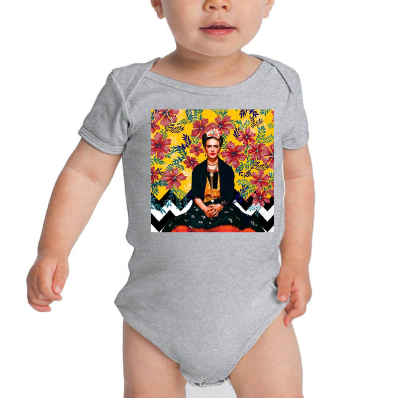 Frida Tropical Baby Bodysuit by kathryndefra | Artistshot