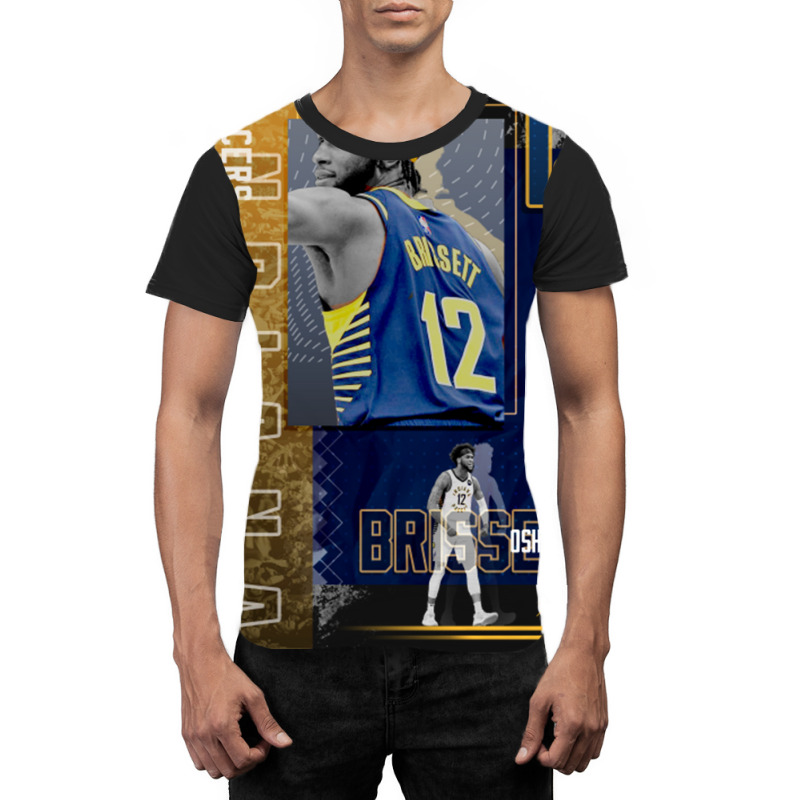 Oshae Brissett Basketball Paper Poster Pacers 2 Graphic T-shirt | Artistshot