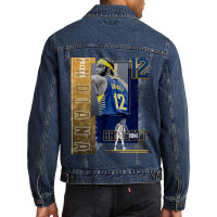 Oshae Brissett Basketball Paper Poster Pacers 2 Men Denim Jacket | Artistshot