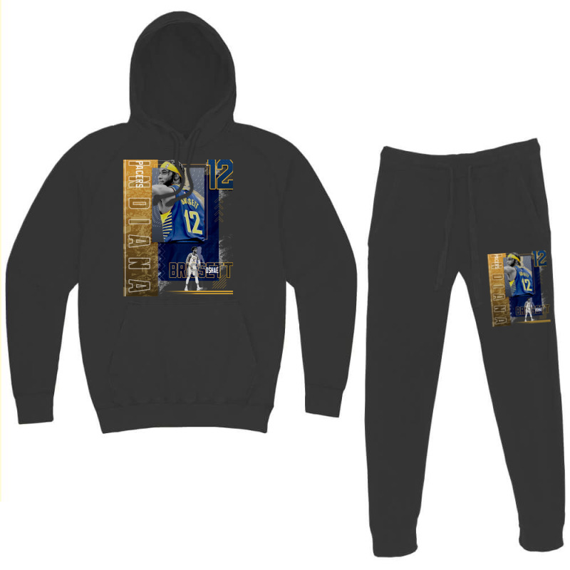 Oshae Brissett Basketball Paper Poster Pacers 2 Hoodie & Jogger Set | Artistshot