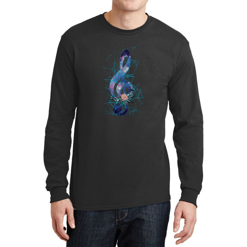 Music Note Is My Life Galaxy Long Sleeve Shirts | Artistshot