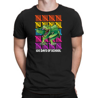 100 Days Of School T Rex For Dark T-shirt | Artistshot