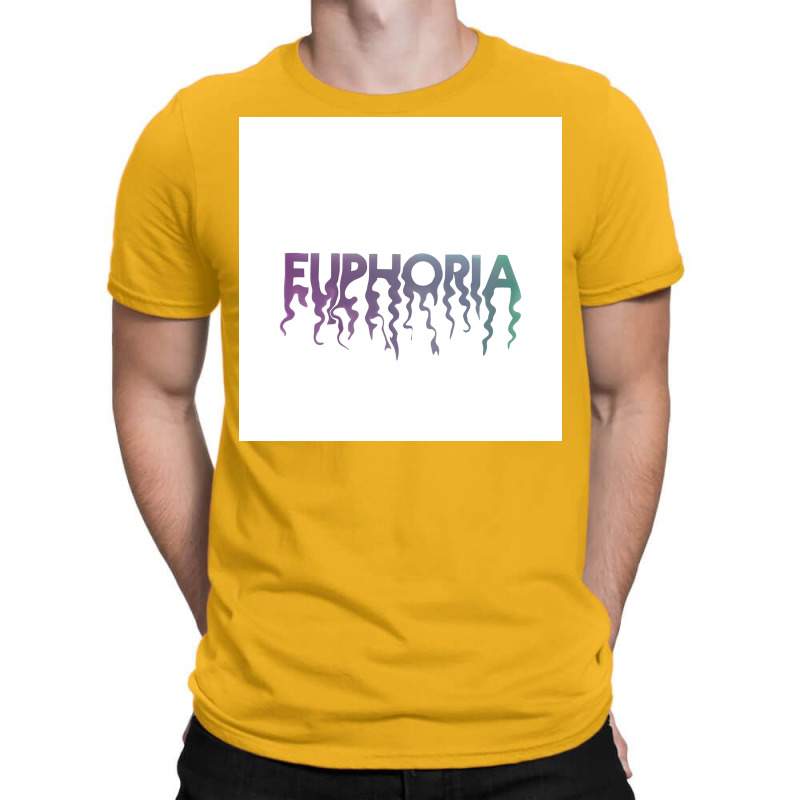 Euphoria Melting Title Gradient Poster Blue T-shirt | Artistshot