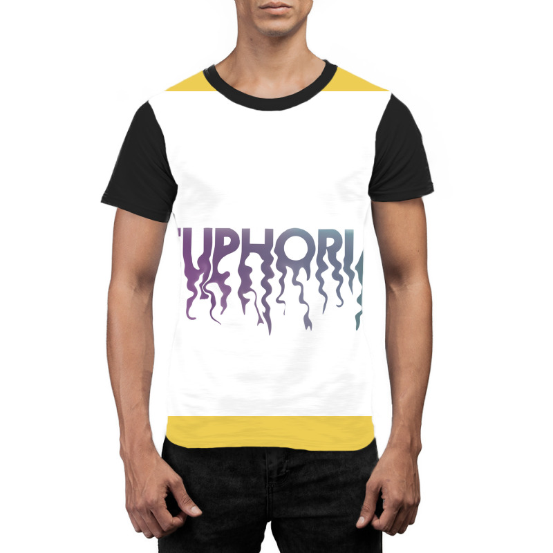 Euphoria Melting Title Gradient Poster Blue Graphic T-shirt | Artistshot