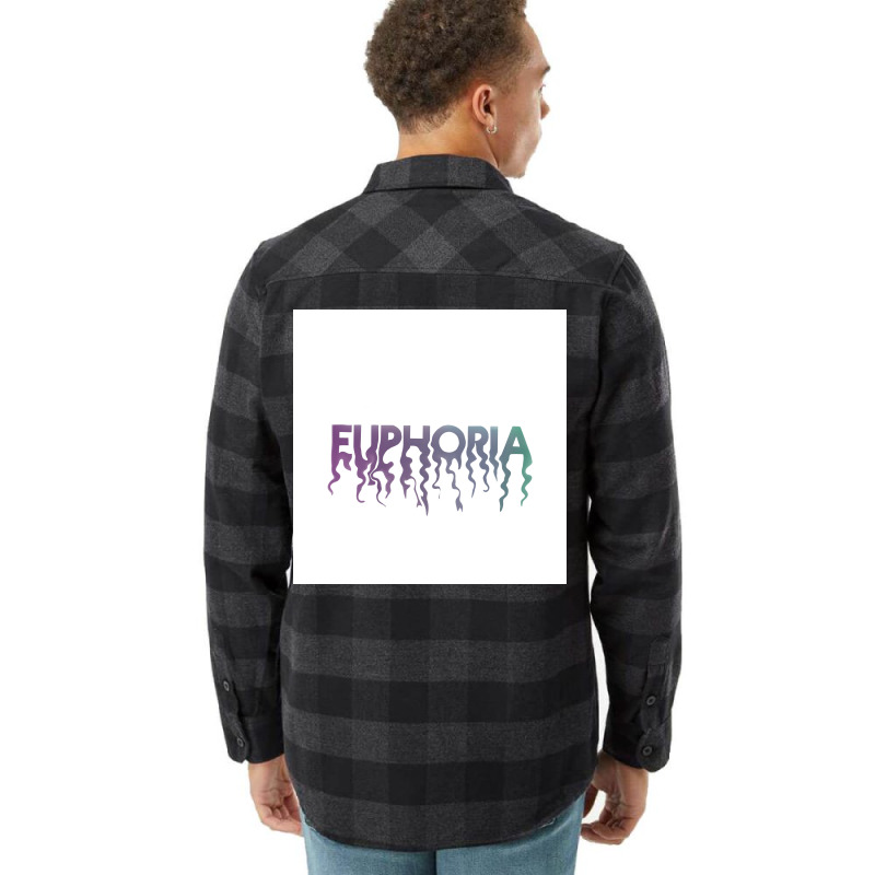 Euphoria Melting Title Gradient Poster Blue Flannel Shirt | Artistshot