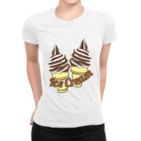 Ice Cream Chocolatte Cone Ladies Fitted T-shirt | Artistshot