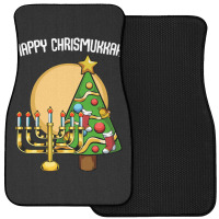 Happy Chrismukkah Christmas Hanukkah Channukah Front Car Mat | Artistshot