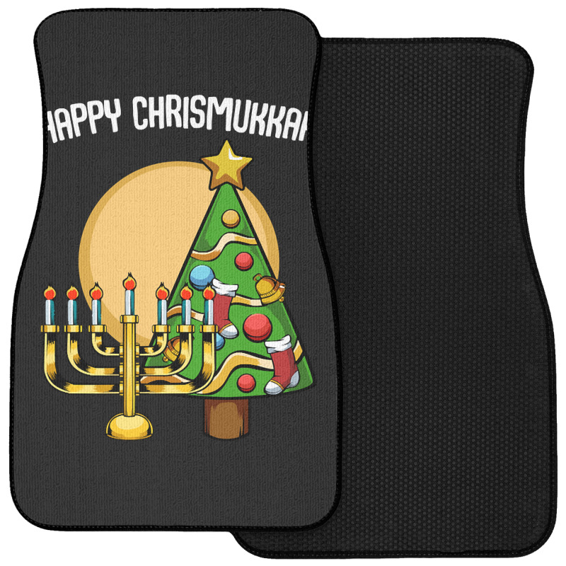 Happy Chrismukkah Christmas Hanukkah Channukah Front Car Mat | Artistshot