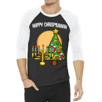 Happy Chrismukkah Christmas Hanukkah Channukah 3/4 Sleeve Shirt | Artistshot