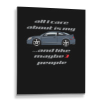 All I Care Blue Granite Metal Print Vertical | Artistshot