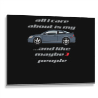 All I Care Blue Granite Metal Print Horizontal | Artistshot