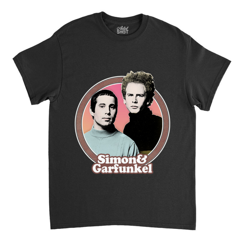 Simon Garfunkel Original Retro Fan Art Design Classic T-shirt | Artistshot