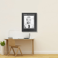 Simone De Beauvoir Faded Style Vintage Look Design Portrait Canvas Print | Artistshot