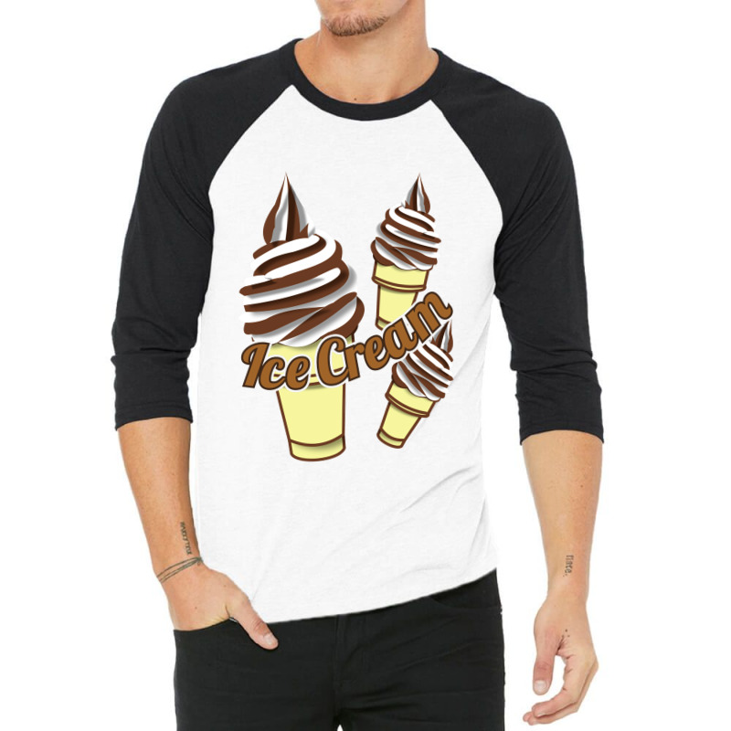 Ice Cream Cone 3/4 Sleeve Shirt by ririnai | Artistshot