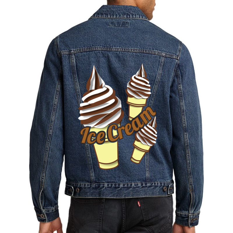 Ice Cream Cone Men Denim Jacket by ririnai | Artistshot