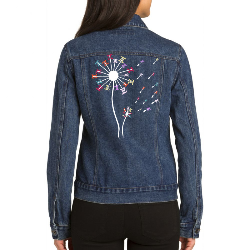 Trending Pi Day Symbol Dandelion Flower Math Teacher Ladies Denim Jacket by seifertmurryq3jmxs | Artistshot