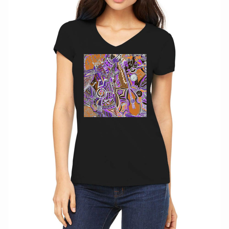 Itamp39s A Wonderful Musical Day Poster Women's V-Neck T-Shirt by mfamseiar0 | Artistshot