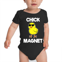 Chick Magnet  Funny Boys Kids Easter Cool Chick Baby Bodysuit | Artistshot