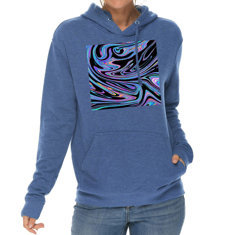 Swirls Black Holo Leggings Lightweight Hoodie | Artistshot