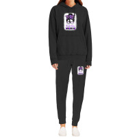 Womens Domestic Violence Awareness Warrior Purple Messy Bun V-neck Hoodie & Jogger Set | Artistshot