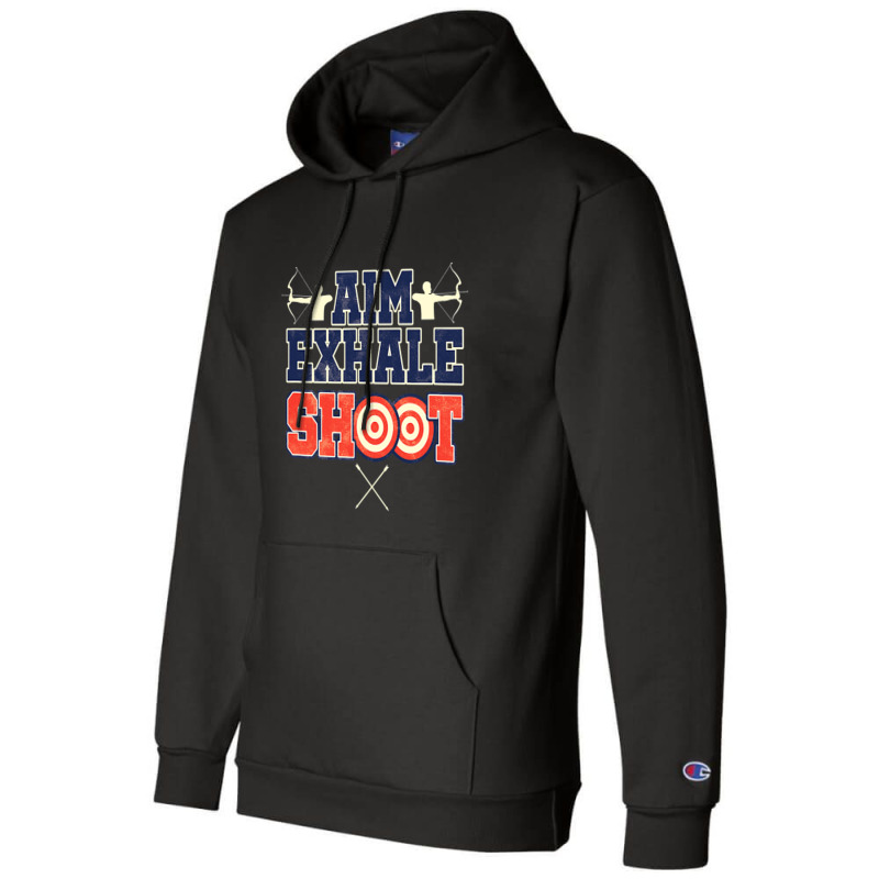 Archer Aim Exhale Shoot Bow And Arrow Archery Champion Hoodie | Artistshot