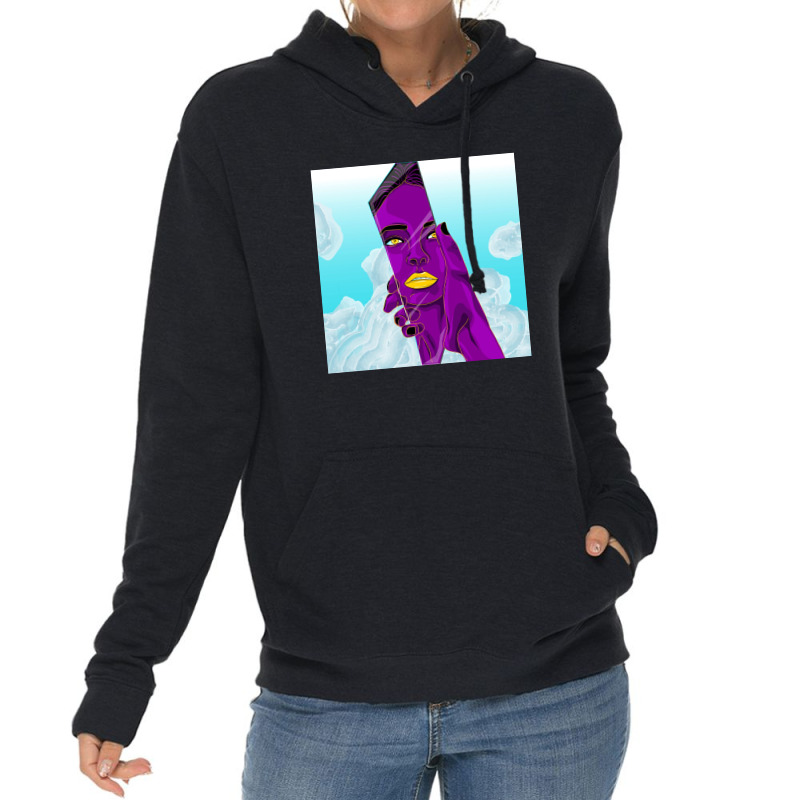 Broken Mirror Tells Her Worth Lightweight Hoodie | Artistshot