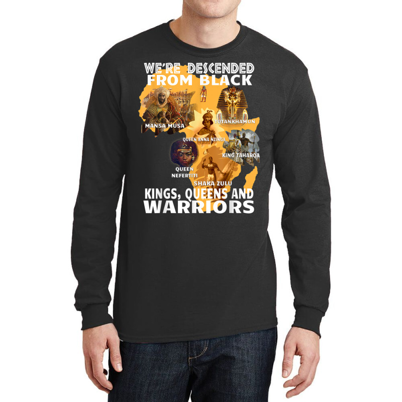 Black Royalty Black King S And Warriors Juneteenth _001 Long Sleeve Shirts | Artistshot