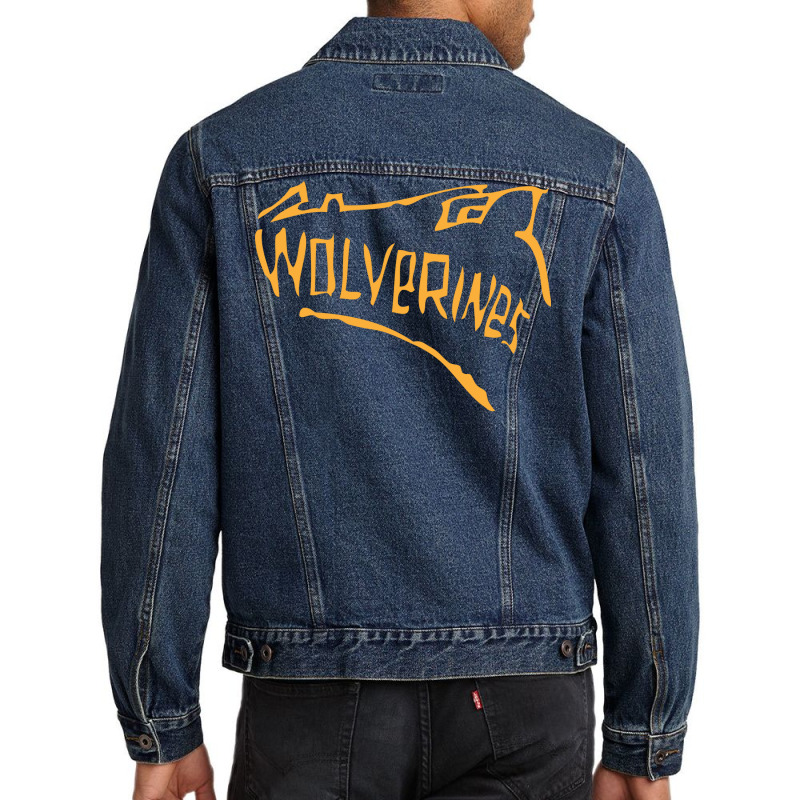 Wolverines Girl Travel Humor Men Denim Jacket | Artistshot